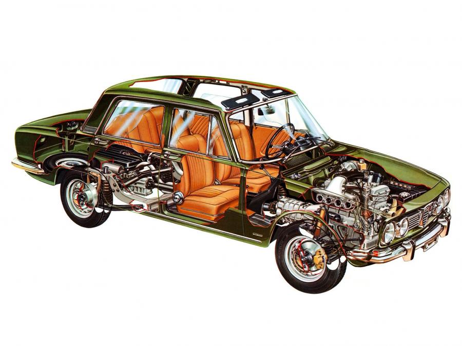 Схема Alfa Romeo 1750 Berlina (105) 1967 года  (фото 15 из 16)